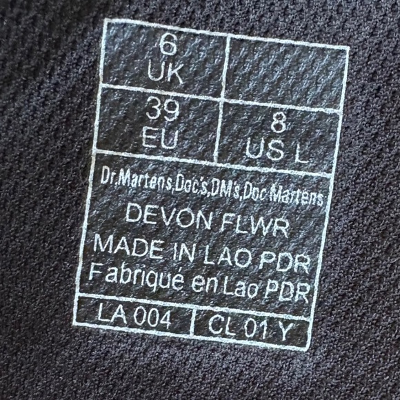 Dr. Martens Women’s Devon Flower Buckle Leather Platform Boots - Picture 11 of 12